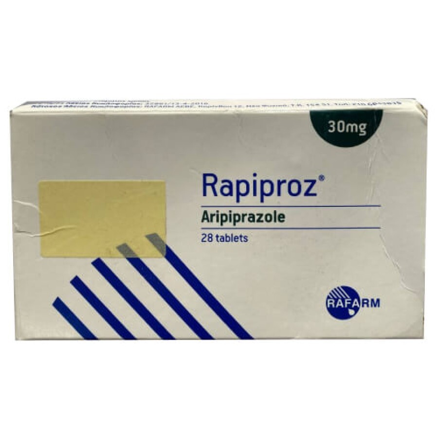 Rapiproz действующее вещество Арипипразол 30mg табл. №28: цены и характеристики