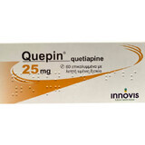 Quepin/Etiapin/Seroque/Seropin (действующее вещество Кветиапин) 25 mg табл №60