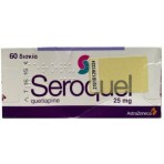 Quepin/Etiapin/Seroque/Seropin (действующее вещество Кветиапин) 25 mg табл №60: цены и характеристики