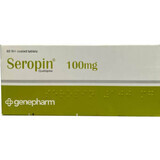 Quepin/Seroquel/Etiapin/Seropin (действующее вещество Кветиапин) 100 mg табл. №60