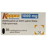 Keppra (Кеппра) діюча речовина Леветирацетам 1000mg табл. №30 