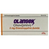 Zyprexa/Zonapin/Ozapex/Lapenza действующее вещество Оланзапин 5 mg табл №28 