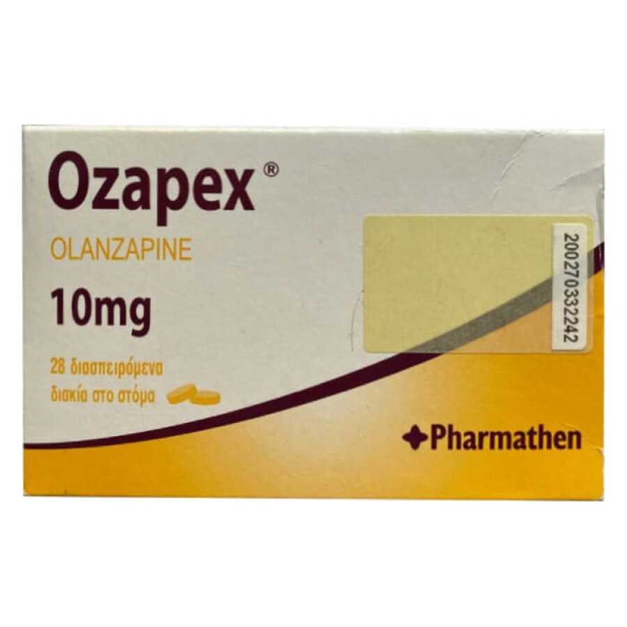 Olansek/Ozapex действующее вещество Оланзапин 10 mg №28: цены и характеристики