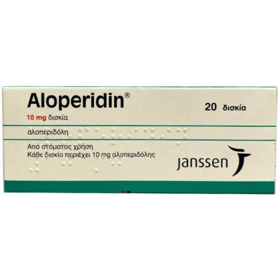 Aloperidin действующее вещество Галоперидол 10 mg табл. №20: цены и характеристики