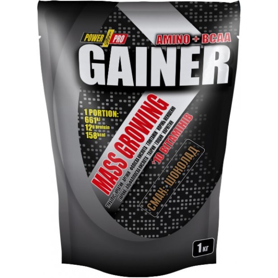 Гейнер Power Pro Gainer Шоколад 1 кг: ціни та характеристики