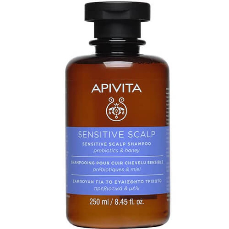 Шампунь Apivita для чувствительной кожи головы, с пребиотиками и медом, 250 мл: цены и характеристики