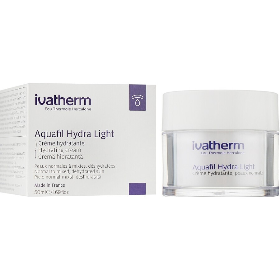 Крем для обличчя Ivatherm Aquafil Hydra Light Зволожуючий для нормальної та комбінованої шкіри 50 мл: ціни та характеристики