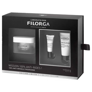 Набор Filorga Крем Time-filler 50 мл + Крем для контура глаз 4 мл + Крем-пилинг Filorga Sleep and Peel 15 мл