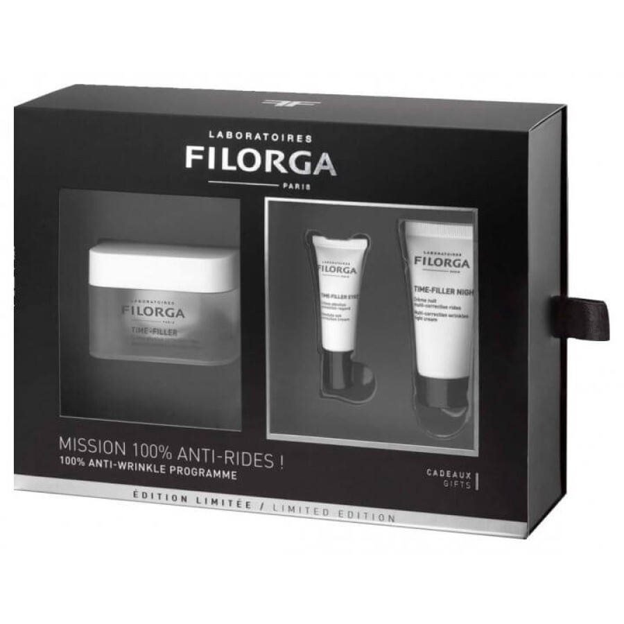 Набір Filorga Крем Time-filler 50 мл + Крем для контуру очей 4 мл + Крем-пілінг Filorga Sleep and Peel 15 мл: ціни та характеристики