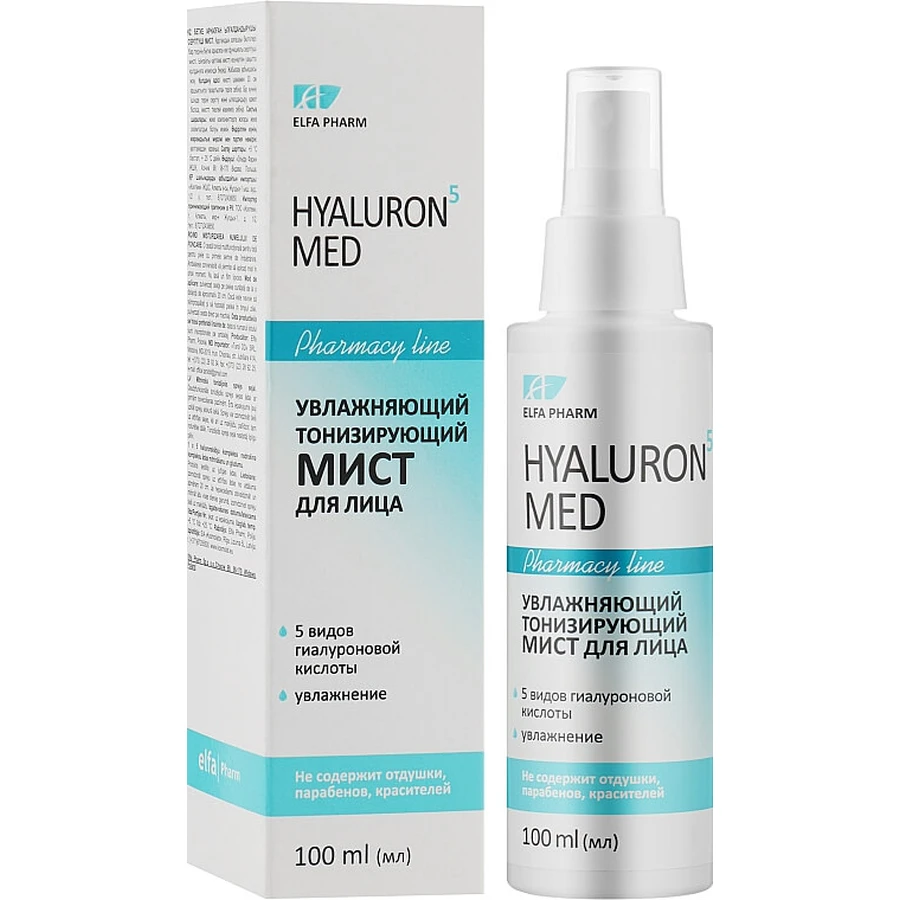 Тонизирующий мост Elfa Pharm Hyaluron5 MED Увлажняющий 100 мл: цены и характеристики