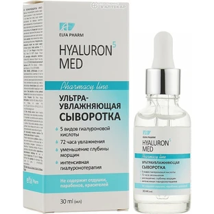 Ультразволожуюча сироватка Elfa Pharm Hyaluron5 MED 30 мл