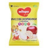Рисові коржики Milupa з яблуком для харчування дітей від 7 місяців, 40 г 25 штук
