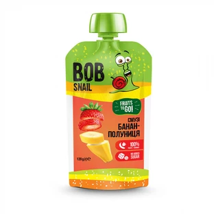 Смузи Bob Snail Банан-Клубника 120 г пауч