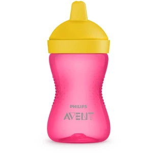 Чашка-непроливайка Philips Avent с твердым носиком Розовая 300 мл