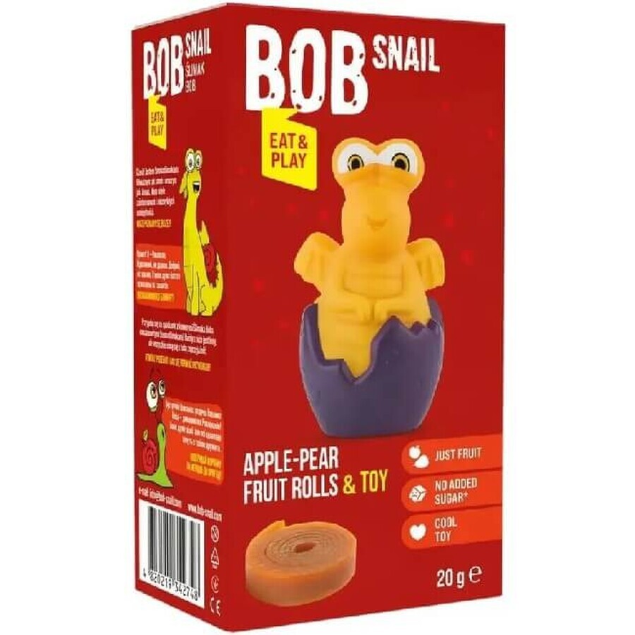 Конфеты детские натуральные Bob Snail Яблочно-грушевые 20 г + игрушка: цены и характеристики