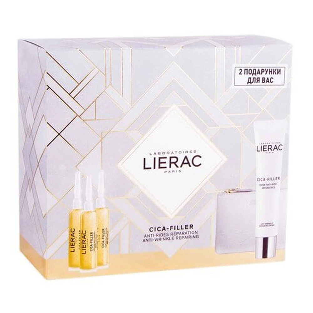 Набор Lierac Cica-Filler Сыворотка 3х10 мл + Крем 40 мл: цены и характеристики