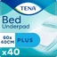 Пеленки впитывающие Tena Bed Plus 60 x 40 см, 40 шт