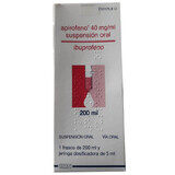 Apirofeno (діюча речовина ібупрофен) орал. сусп. 40 mg/ml 200 ml