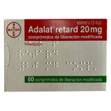 Adalat reterd (діюча речовина Ніфедипін) табл. 20 mg №60