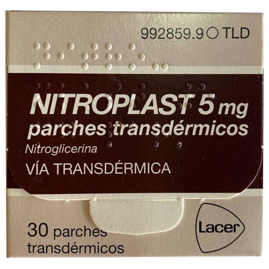 Nitroplast (действующее вещество Нитроглицерин) 5 mg пластырь трансдермальный  №30: цены и характеристики