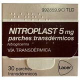 Nitroplast (действующее вещество Нитроглицерин) 5 mg пластырь трансдермальный  №30