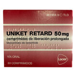 Uniket retard (действующее вещество Изосорбиду мононитрат) 50 mg табл. №30