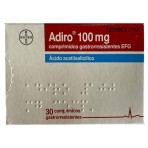 Adrio (действующее вещество Кислота ацетилсалициловая) 100 mg табл. №30: цены и характеристики