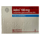 Adrio (діюча речовина Кислота ацетилсаліцилова) 100 mg табл. №30