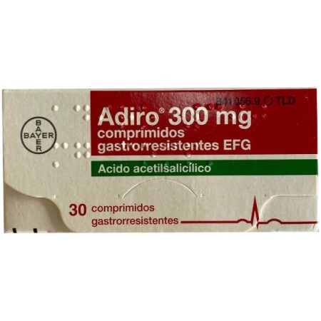 Adrio (действующее вещество Кислота ацетилсалициловая) 300 mg табл. №30