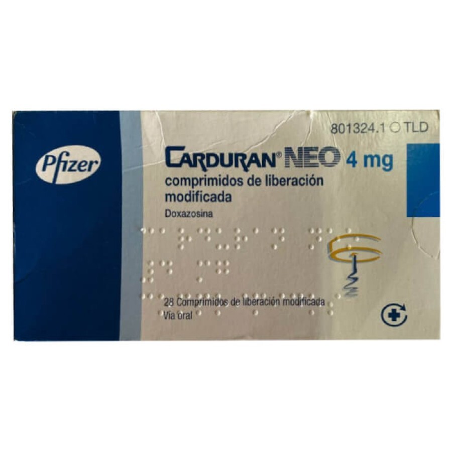 Carduran NEO (діюча речовина Доксазозин) 4 mg табл. №14 - замовити з .