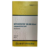 Mycostatin (действующее вещество НИСТАТИН )100.000 UI/ml суспензия оральная 60 ml