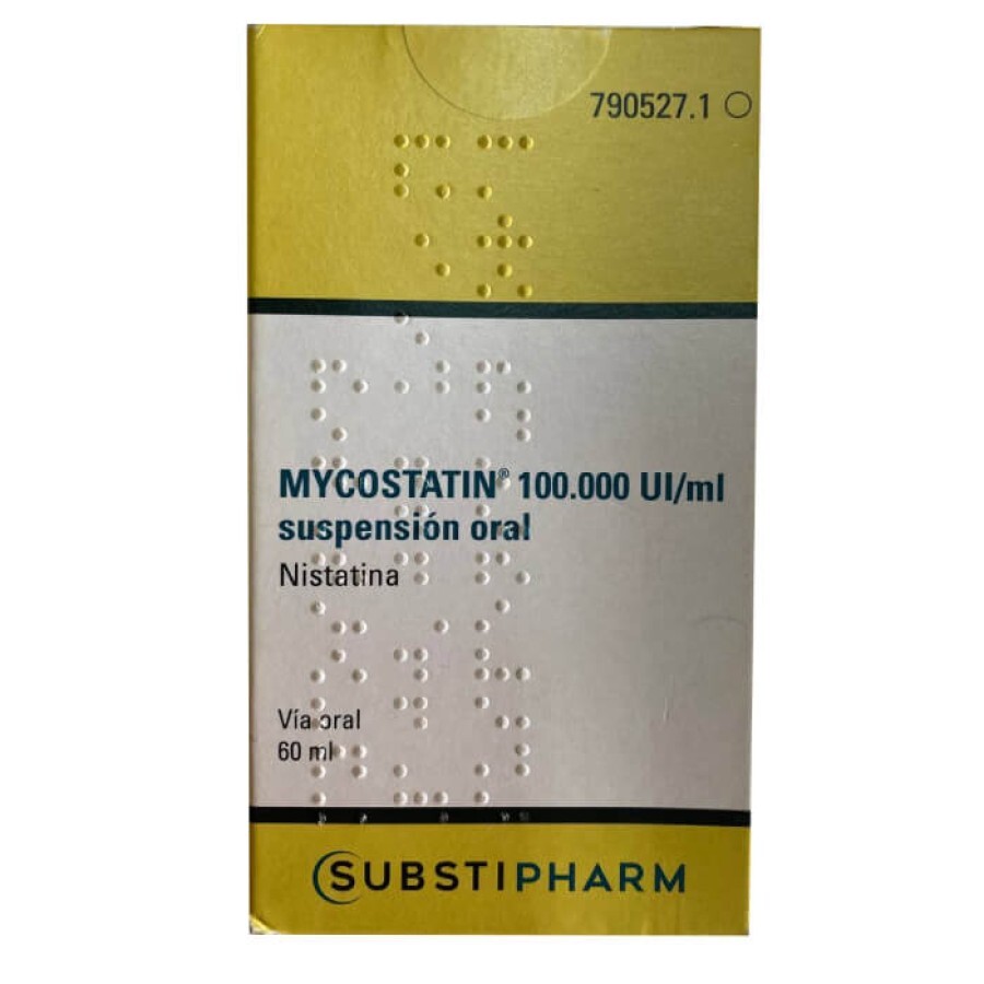 Mycostatin (действующее вещество НИСТАТИН )100.000 UI/ml суспензия оральная 60 ml: цены и характеристики