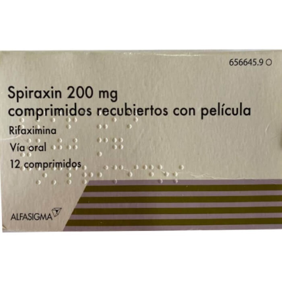 Spiraxin (действующее вещество Рифаксимин) 200 mg табл. №12: цены и характеристики