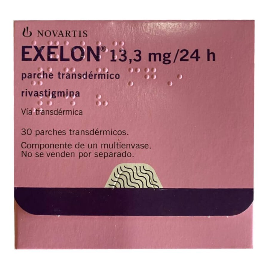 Exelon (діюча речовина Рівастигмін)13.3 mg/ 24h пластир трансдермальний №30: ціни та характеристики