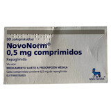 NovoNorm (діюча речовина Репаглінід) 0,5 mg табл.№30