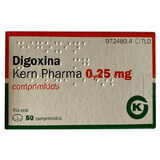 Digoxina (действующее веществл Дигоксин) 0.25 mg табл. №50
