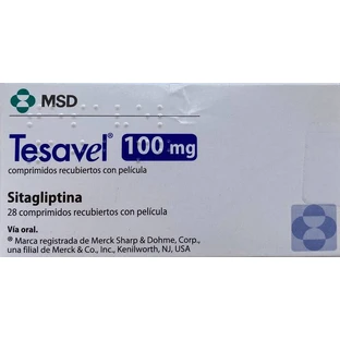 Tesavel (ситагліптин)100 mg таб №28