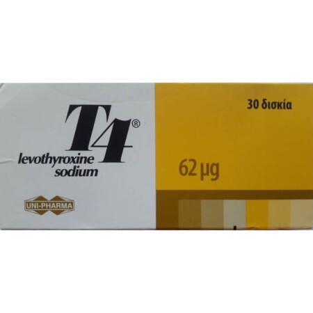 T4 (Левотироксин Натрію) табл. 62 мг №30