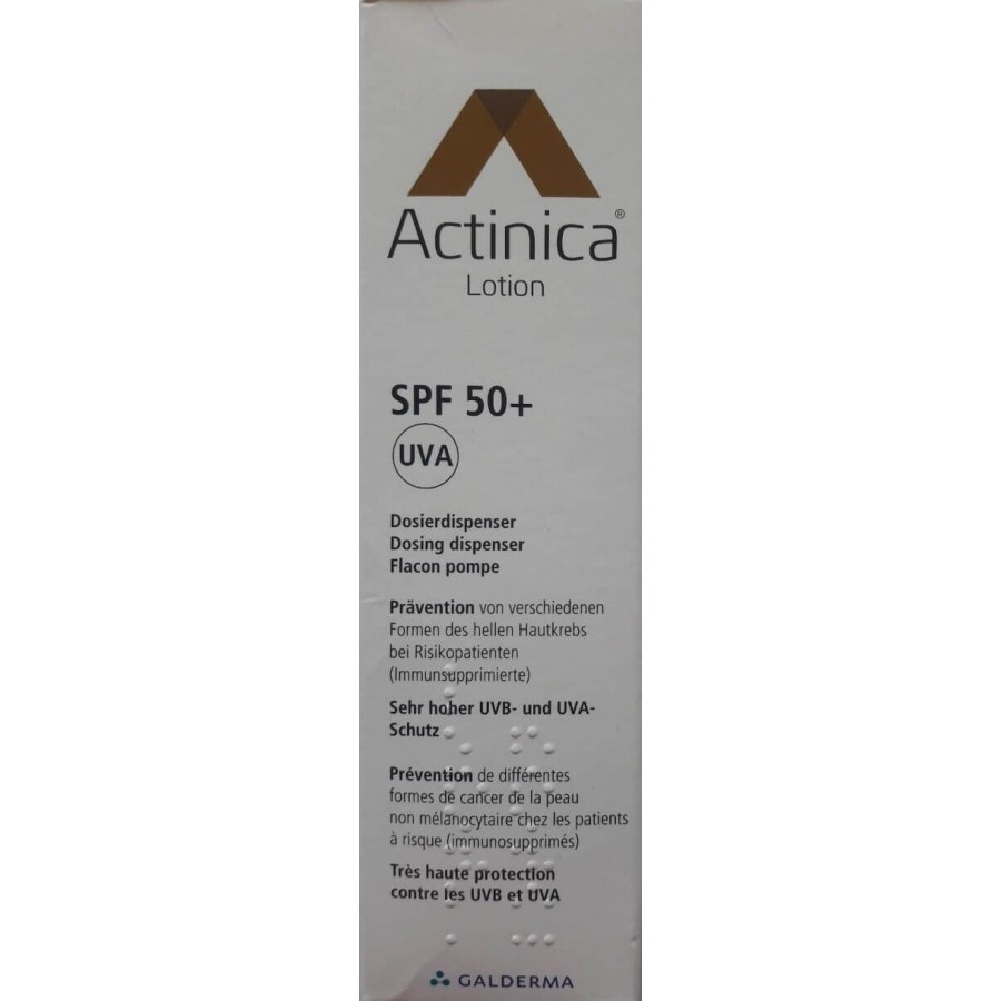 Актиника лосьон (Actinica Lotion) средство для предупреждения немеланомного рака кожи флакон 80 г: цены и характеристики