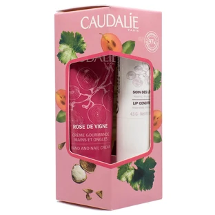 Набор Caudalie Rose de Vigne Кондиционер для губ Антиоксидант + Крем для рук 30 мл