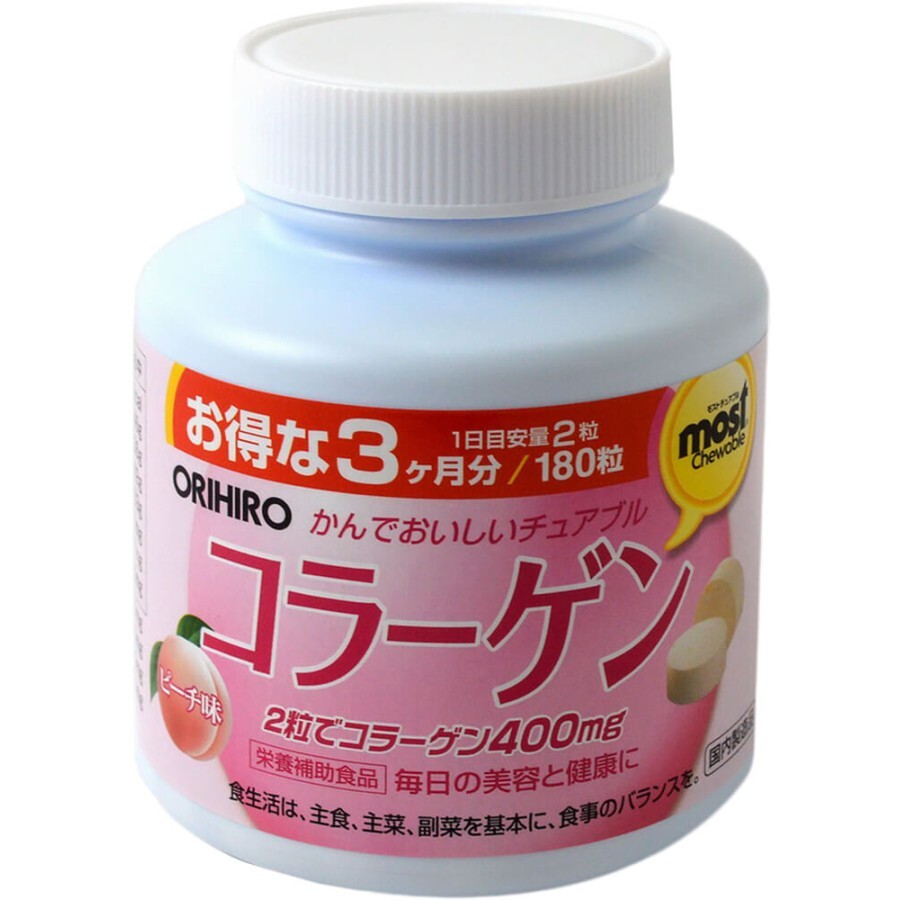 Коллаген Orihiro с витамином В2 и В6 жевательные таблетки 180 шт: цены и характеристики