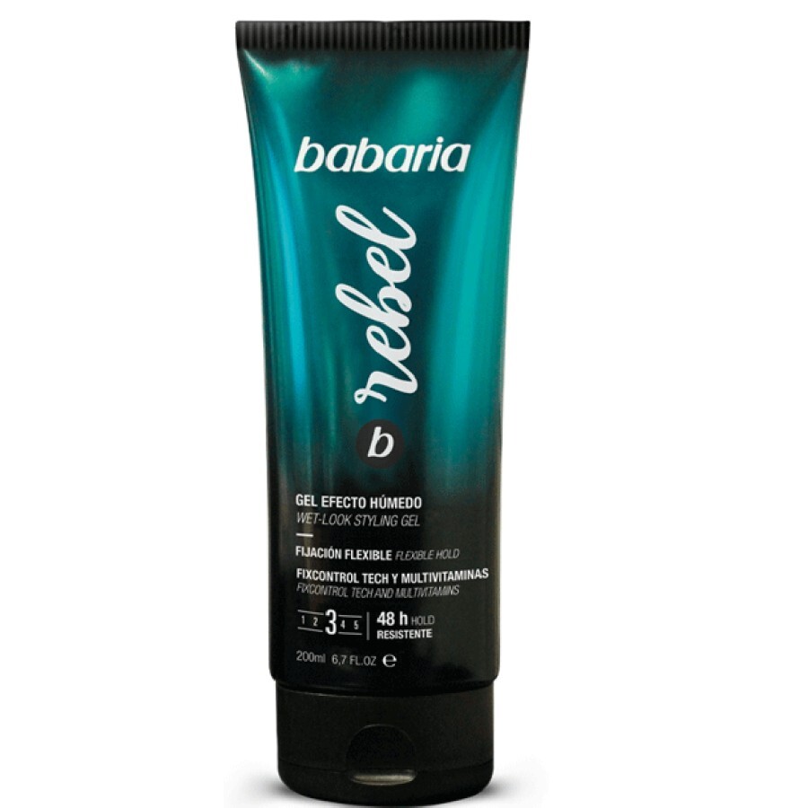 Гель для волосся Babaria з ефектом мокрого волосся, 200 мл: цены и характеристики