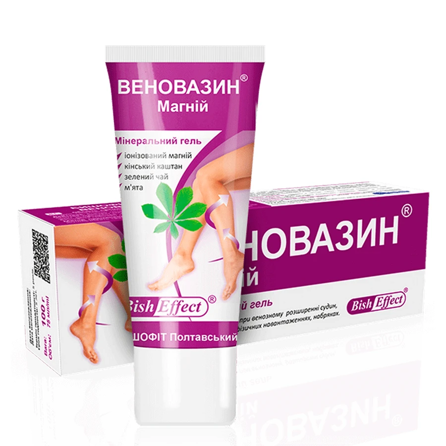 Гель для ніг Bisheffect Бішофіт полтавський Веновазин Магній 400 мл: ціни та характеристики