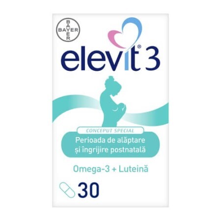 Элевит 3 (Elevit 3), 30 капсул