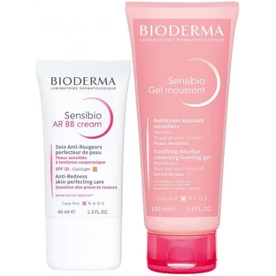 Набір Bioderma Sensibio Крем AR BB 40 мл + Гель очищуючий 100 мл