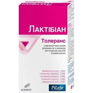 Лактібіан Толеранс капсули №30