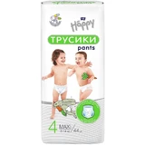 Підгузки-трусики Happy Maxi 4, 8-14 кг 44 шт