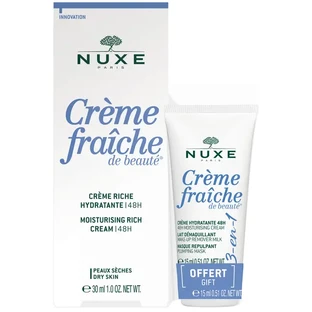 Набор Nuxe Крем Fraîche de Beauté насыщенный, 30 мл + Крем Fraîche de Beauté 3в1, 15 мл