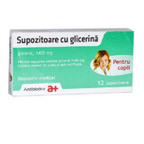 Гліцеринові супозиторії дитячі (Supozitoare cu glicerină copii), 12 супозиторіїв, Antibiotice SA