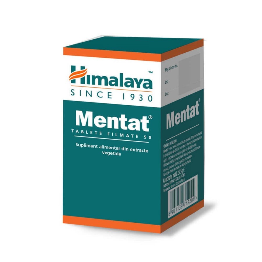 Ментат (Mentat), 50 таблеток, Himalaya: цены и характеристики